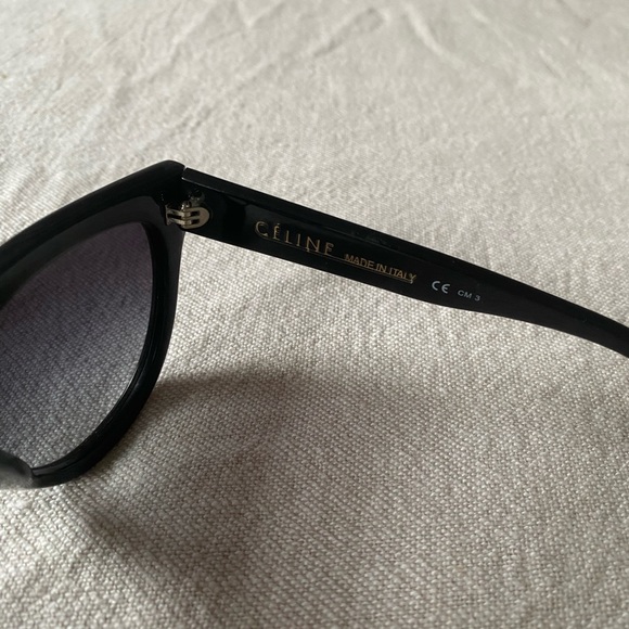 Celine Shadow Sunglasses - Oversize, Black Acetate - Picture 3 of 6